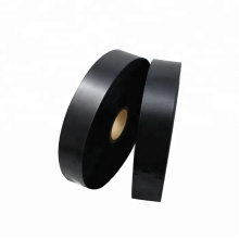 Clothing care instruction label fabric polyester black personalize black satin ribbon 10mm